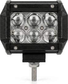 פנסים פלוס פנס עבודה פרוגקטור 6 לד מרובע 18W 10-30V