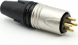 פנסים פלוס תקע טעינה זכר XLR לקולנועית 3 פינים