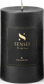 SENSEI נר יצוק שחור, בניחוח פצ'ולי, גובה 10 ס"מ