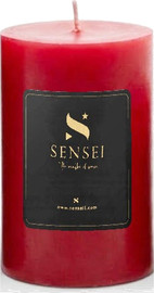 SENSEI נר יצוק בורדו, בניחוח ברגמוט, גובה 10 ס"מ