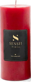 SENSEI נר יצוק בורדו, בניחוח ברגמוט, גובה 15 ס"מ