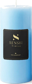 SENSEI נר יצוק תכלת, בניחוח אושן, גובה 15 ס"מ