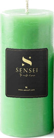 SENSEI נר יצוק ירוק, בניחוח תפוח, גובה 15 ס"מ