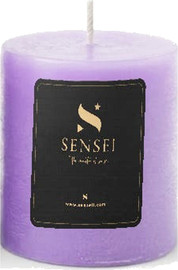 SENSEI נר יצוק סגול, בניחוח לבנדר, גובה 7 ס"מ