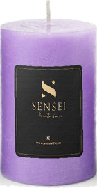 SENSEI נר יצוק סגול, בניחוח לבנדר, גובה 10 ס"מ