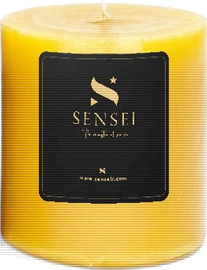 SENSEI נר יצוק חרדל, בניחוח ברגמוט, גובה 7 ס"מ