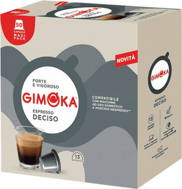 Gimoka GIMOKA  DECISO X50 PLASTIC/ קפסולות פלסטיק תואמות מכונת נספרסו מבית גימוקה 50