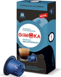 Gimoka GIMOKA DECAFF x 10/ קפסולות גימוקה אלומיניום נטול קופאין