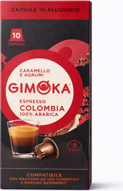 Gimoka GIMOKA COLOMBIA  X 10/ קפסולות קפה אלומיניום גימוקה קולומביה