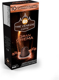 Tre Venezie TRE VENEZIE GRAN CREMA  X 10/ קפסולות קפה אלומיניום טרה ונצי גראן קרמה