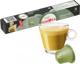 Gimoka GIMOKA PISTACIO /קפסולות אלומיניום איטלקיות בטעם פיסטוק תוצרת גימוקה תואם מכונת נספרסו