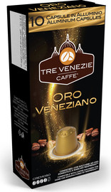 Tre Venezie TRE VENEZIE ORO VENEZIANO X 10/ קפסולות קפה תואם נספרסו טרה ונצי אורו