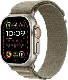 APPLE שעון חכם Apple Watch Ultra 2 49mm Titanium Case Alpine Loop GPS + Cellular - מידה Small - צבע רצועה Olive