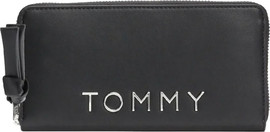 TOMMY HILFIGER ארנק עור לאישה מבית TOMMY HILFIGER דגם AW0AW16389-BDS