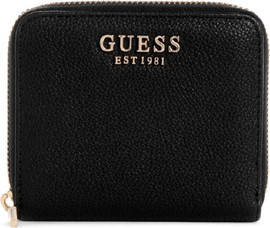 GUESS ארנק Guess Laurel Slg Small Zip Around נשים - גס - Black