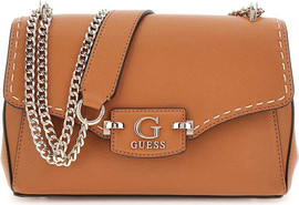 GUESS תיק Guess Nastra Convertible Xbody Flap נשים - גס - Brown