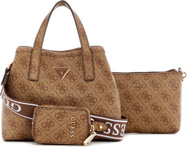GUESS תיק Guess Latona Ii Mini Tote נשים - גס - Brown
