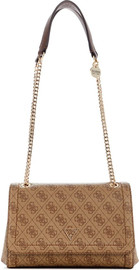 GUESS תיק Guess Noelle Ii Cnvrtble Xbody Flap נשים - גס - Brown