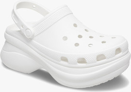 Crocs Crocs Classic Bae Clog - כפכפי פלטפורמה נשים קרוקס בצבע לבן - קרוקס - White