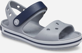 Crocs Crocs Crocband Sandal Kids - סנדל קרוקס קרוקבנד לילדים בצבע אפור בהיר/נייבי