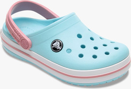 Crocs Crocs Crocband Clog K - כפכפי קרוקבנד קרוקס לילדים בצבע כחול אייס/לבן