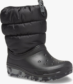 Crocs Crocs Toddler Classic Neo Puff Boot - מגפיים לילדים קרוקס בצבע שחור