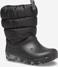 Crocs Crocs Classic Neo Puff Boot K - מגפיים לילדים קרוקס בצבע שחור
