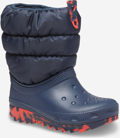 Crocs Crocs Classic Neo Puff Boot K - מגפיים לילדים קרוקס בצבע נייבי