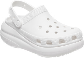 Crocs Crocs Classic Crush Clog - כפכפי פלטפורמה קרוקס קראש בצבע לבן לנשים