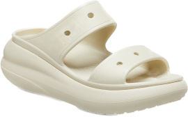 Crocs Crocs Classic Crush Sandal - כפכפי קרוקס קלאסיק קראש בצבע עצם לנשים