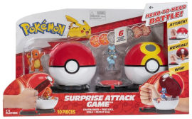 Pokémon משחק דו-קרב פוקימון עם דמויות אקשן