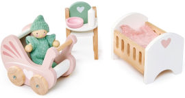 Tender Leaf Toys ריהוט לבית בובות - חדר תינוקות 3 חלקים