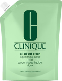 CLINIQUE ALL ABOUT CLEAN סבון נוזלי לפנים לעור יבש עד מעורב - אריזת מילוי חוזר