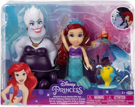 Jakks Pacific מארז דמויות אריאל, אורסולה, פלאונדר וסבסטיאן – בת הים הקטנה