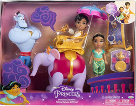 Jakks Pacific סט בובות קטנן של דיסני נסיכה יסמין עם אלאדין וגיני