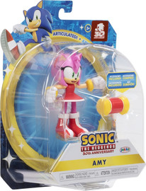 Jakks Pacific דמות עם מפרקים 4 אינץ איימי | סוניק הקיפוד
