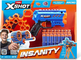 Zuru רובה חצי ספוג X-Shot Insanity Micro