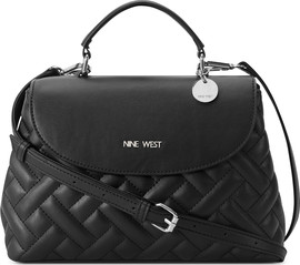 Nine West תיק צד בצורת חצי ירח עם הדפס ייחודי דגם MAUREEN