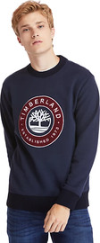 TIMBERLAND סווטשרט לגברים דגם Little Cold River Crew Neck Tree