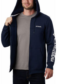 Columbia סווטשירט לגברים Columbia Logo Fleece Full Zip