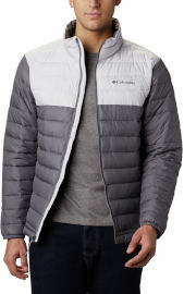 Columbia מעיל מבודד לגברים Powder Lite city grey/grey
