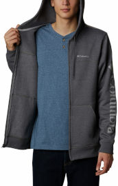 Columbia סווטשירט לגברים Columbia Logo Fleece Full Zip