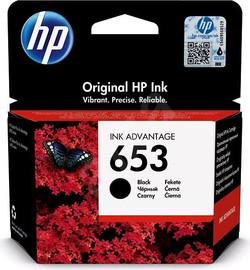 HP ראש דיו מקורי שחור HP 653 3YM75AE