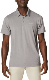 Columbia חולצת פולו לגברים Tech Trail Polo boulder/black