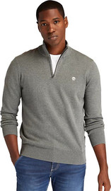 TIMBERLAND סווטשרט Timberland לגברים דגם River Zip Neck