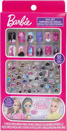 Barbie מארז 12 ציפורניים לילדות ברבי