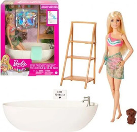 Barbie ברבי מארז זמן אמבטיה עם סבון קונפטי צובע מים