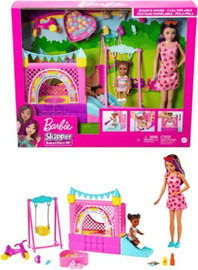 Mattel ברבי סקיפר סדרת בייביסיטר מבית Mattel טירה מתנפחת