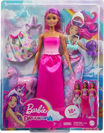 Barbie ברבי דרימטופיה מארז בגדים וחיית מחמד - Barbie