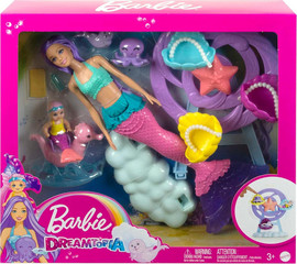 Mattel ברבי דרימטופיה בת ים מארז טיפוח - Barbie
